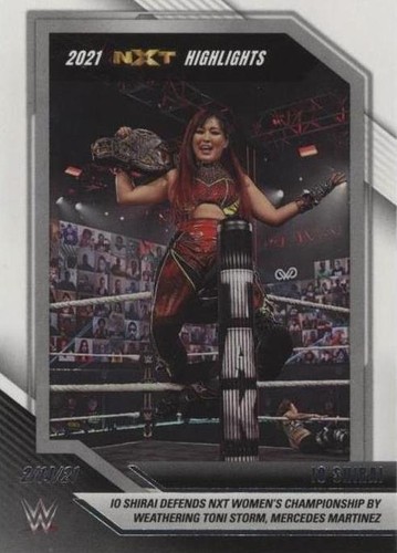 Io Shirai NXT Champion WWE NXT Topps 2021 Womens Division