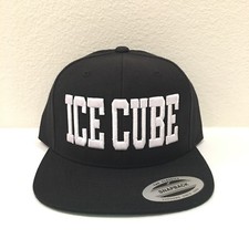 Gorra ICE CUBE Snapback Yupoong 3D Personalizada Bordada Gorra Ajustable Negra