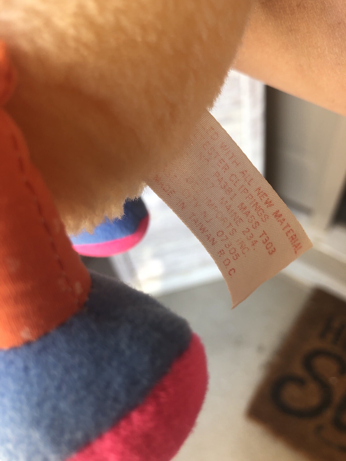 VINTAGE  RAINBOW DOG CATERPILLAR  PLUSH STUFFED TOY 14" Dan Dee