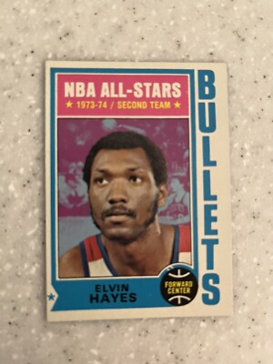1974 Topps Basketball Elvin Hayes #30 HOF Top 75 Player Alltime