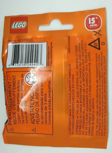 LEGO 71011 - Minifigures Series 15 - Factory Sealed Blind Bag - New Unopened  - Picture 2 of 2