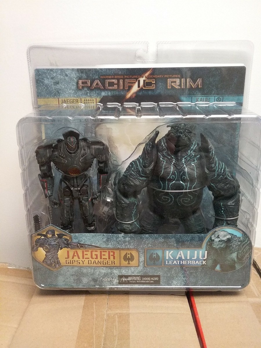 NECA MISP Pacific Rim GIPSY DANGER LEATHERBACK Jaeger Kaiju action