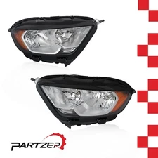 2PC Left Right Halogen Headlight For 2018-2022 Ford EcoSport S SE SES Titanium