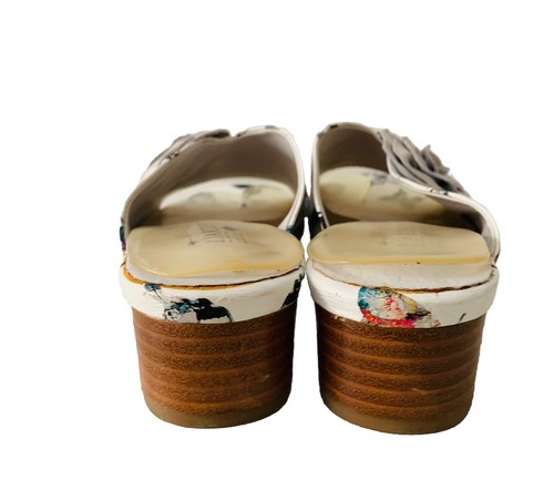 Spring Step L’artiste Slip On Heeled Sandals Women Size EU 42 Butterfly Novelty - Picture 10 of 11
