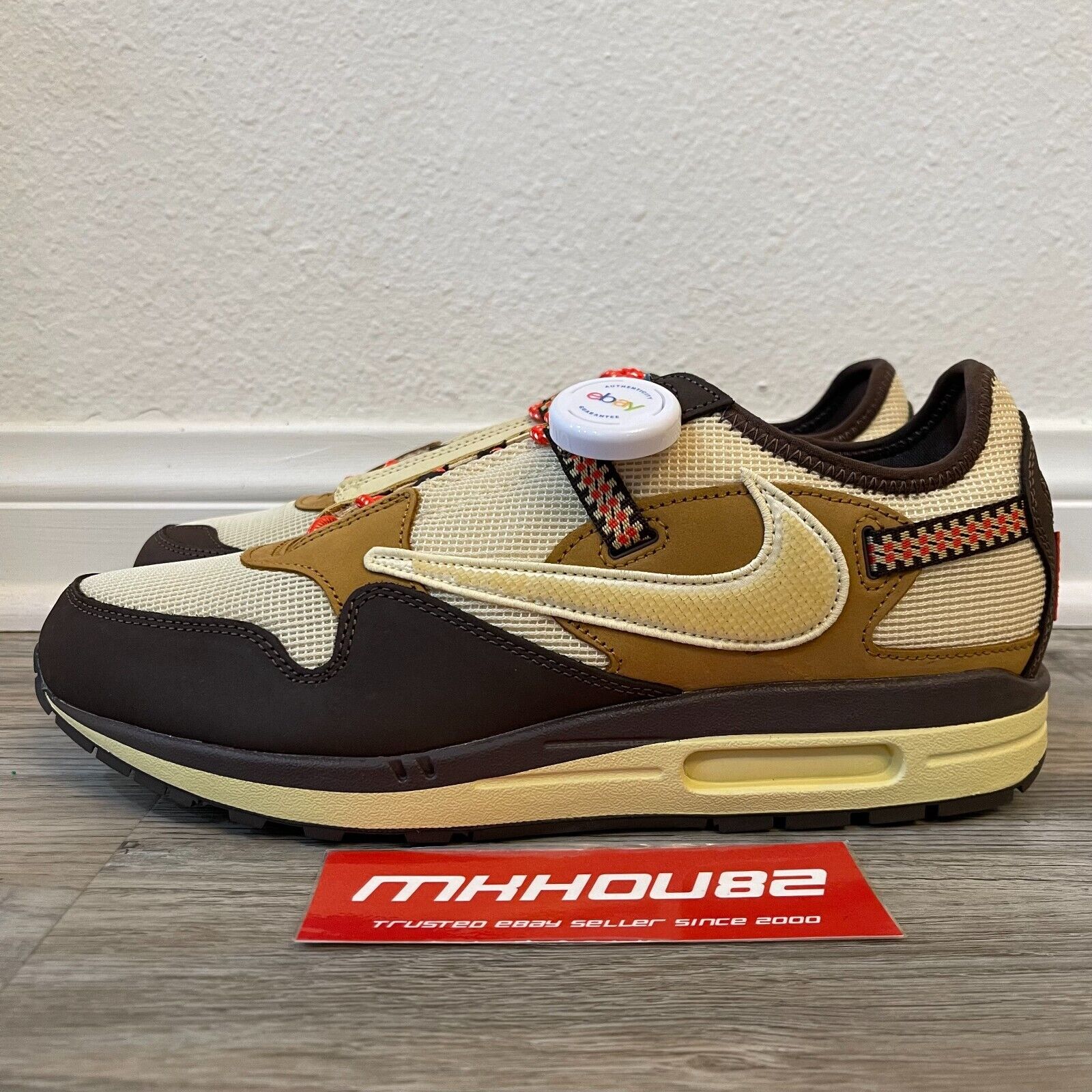 New Nike Air Max 1 Travis Scott Cactus Jack Baroque Brown 