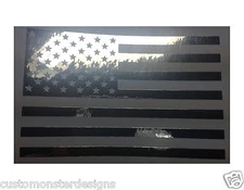 US Flag Sticker American Flag sticker All size regular Chrome Mirror Vinyl Color