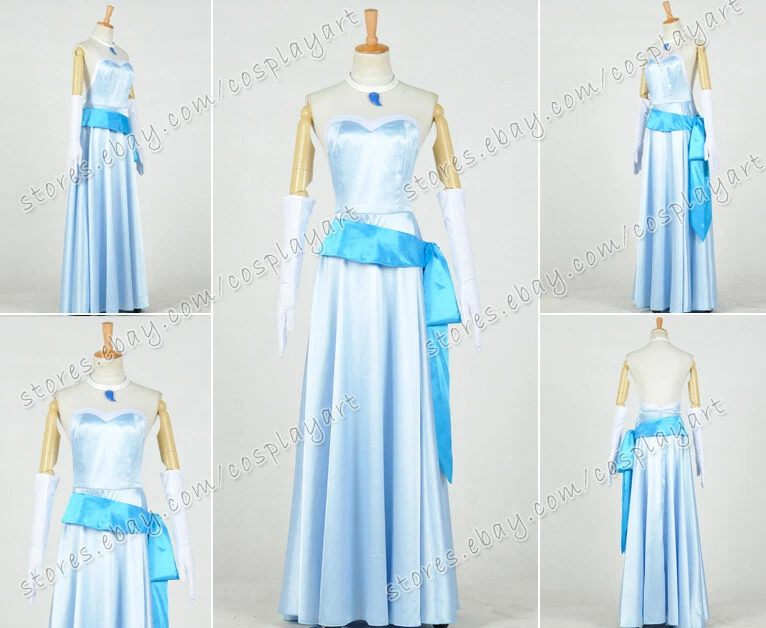 Princess tiana blue dress costume top