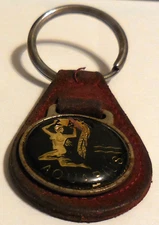 1 Aquarius Keychain keyring key chain VTG astrological