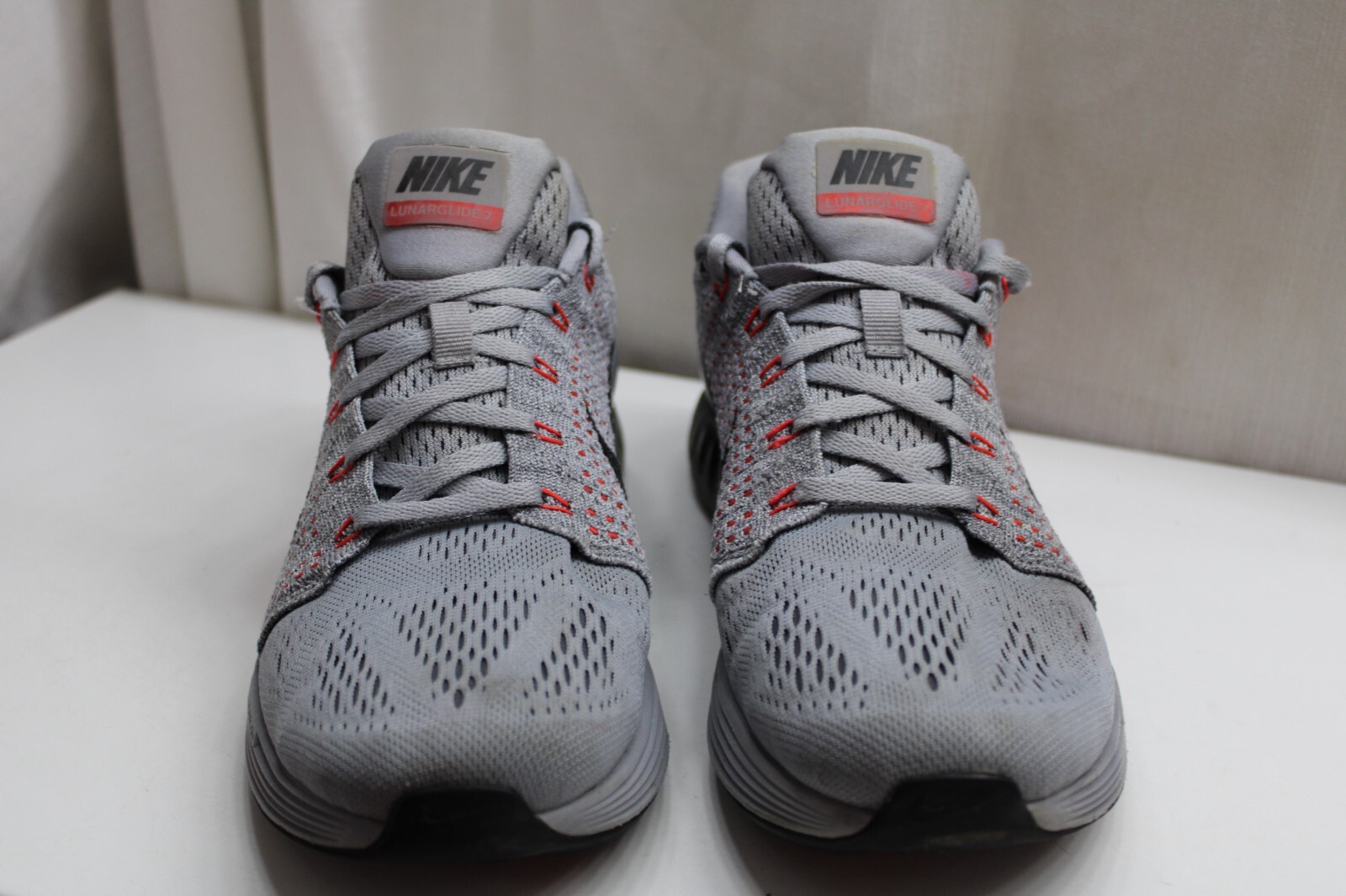 SAOLA Nike Lunarglide 8.5 Grigio Arancione Scarpe da Corsa Stringate Uomo Comfort Foam