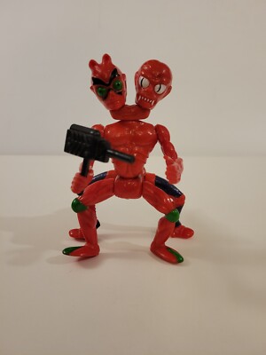 1980's MODULOK Vintage HE-MAN MOTU Nice ACTION FIGURE Evil 2 HEADED MONSTER +GUN