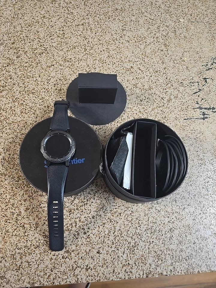 Reloj inteligente Samsung Gear S3 Frontier 46 mm caja de acero con correa de silicona negra - Foto 3 de 4