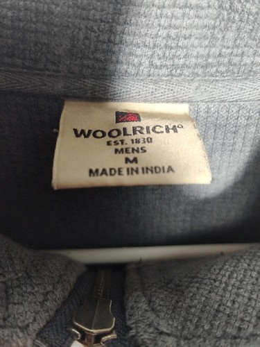Woolrich Brown 1/4 Zip Sweater, Cotton, Size M, - Picture 5 of 9