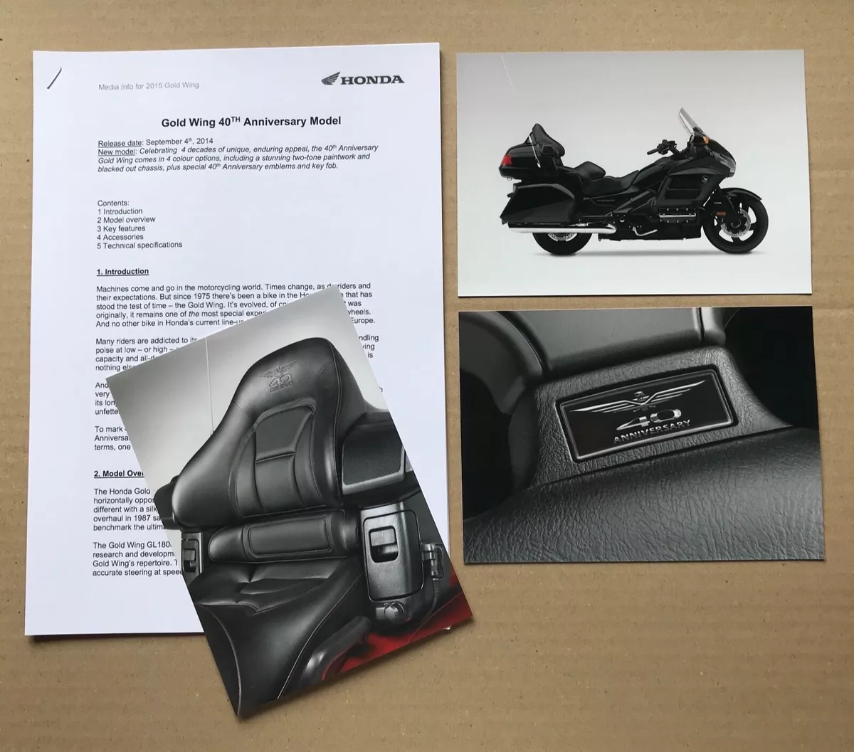 Honda goldwing sales 40th anniversary