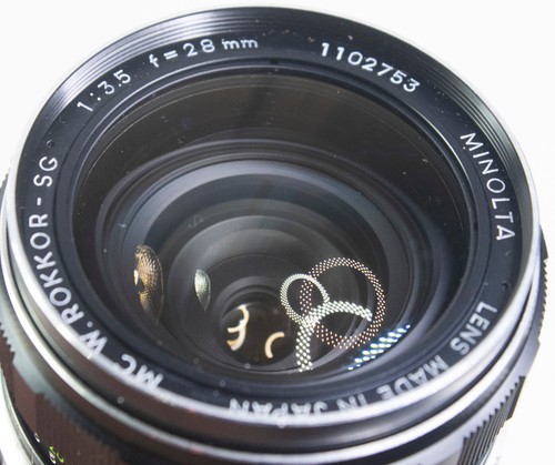 Minolta 28mm f3.5 MC W.Rokkor SG Front & Rear caps - Picture 3 of 9