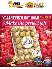 Ferrero Rocher Premium Milk Chocolate Hazelnu...