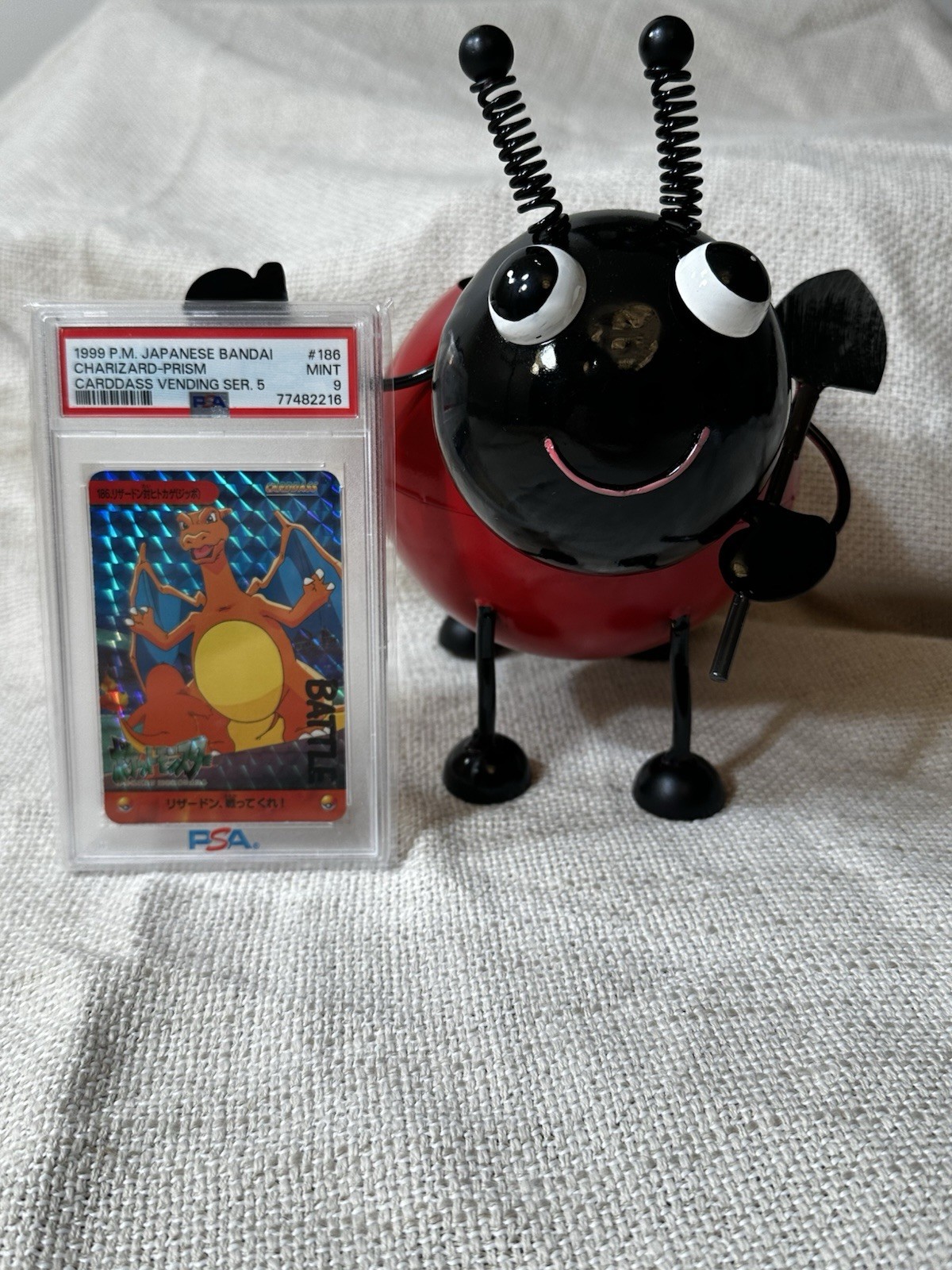 Pokemon Charizard #186 Vending Series Prism Holo PSA 9 Japanese Bandai Carddass