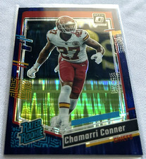 2023 Donruss Optic Football Chamarri Conner Kansas City Chiefs Purple Flash RC