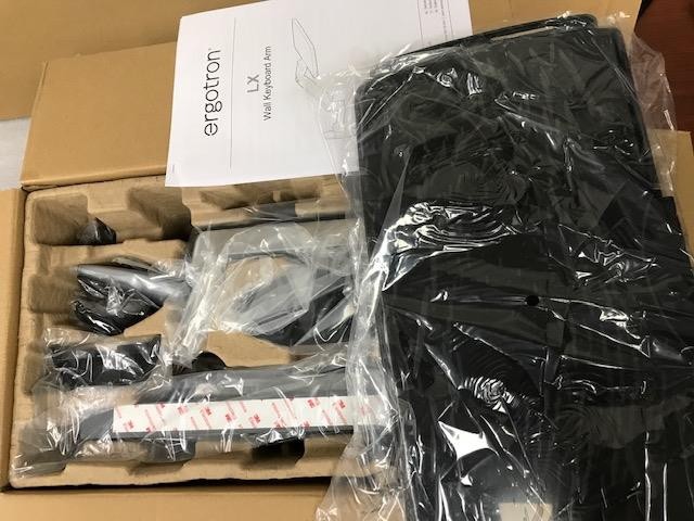 Ergotron LX Adjustable Wall Mount Keyboard Arm Tray 45-246-026 35" Extension