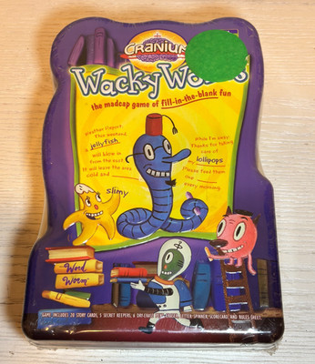 Cranium Wacky Words The Madcap Game Of Fill in the Blank Fun 2006 New and Sealed