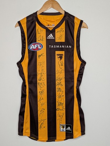 Hawthorn Hawks AFL Player Issue Signed Jumper Guernsey Jersey GPS #39 Adidas L