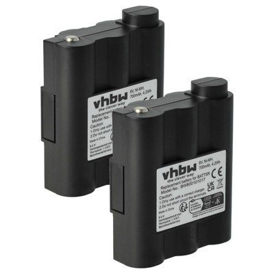 2x Akku für Alan Midland GXT-444 GXT-300 GXT-1050 GXT-400 GXT-325 700mAh 6V