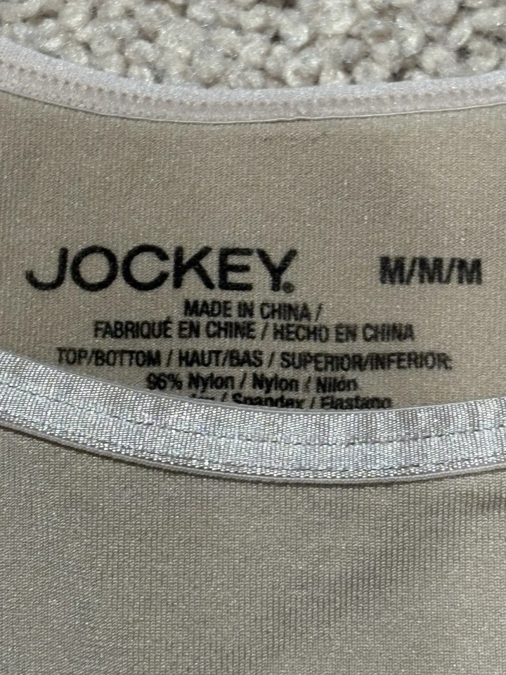 Camisola más delgada Jockey para mujer talla mediana beige ropa moldeadora elástica Foto 2 de 4