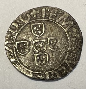 Portugal 🇵🇹 1/2 Vintém  10 Reais 1495 D Manuel I Silver Lot 1456