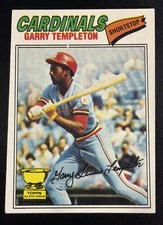 1977 Topps Garry Templeton RC #161 St. Louis Cardinals Rookie Card VG-EX. rookie card picture