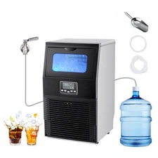 Uimoso 90lbs/24h Commercial Ice Maker Built-in Freestanding ice Cube Machine