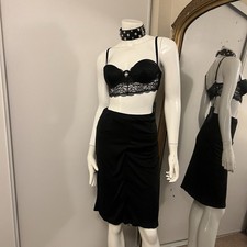 vintage Versus by Gianni Versace Midi Pencil Skirt Black size 24