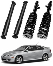 Front Complete Struts w/ Springs & Rear Shock Absorbers For 2003-08 Mazda 6