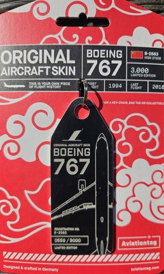 Aviationtag Shanghai Airlines Boeing 767 767-300 B-2563 PURE BLACK