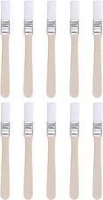 10Pcs 0.5" Small Paint Brushes Nylon Bristle Wood Handle Craft Tools