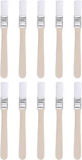 10Pcs 0.5" Small Paint Brushes Nylon Bristle Wood Handle Craft Tools
