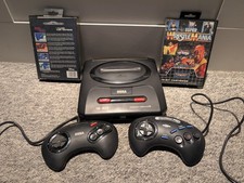 Sega Mega Drive II Console Bundle 2 Controllers Games RF Power Tested Working