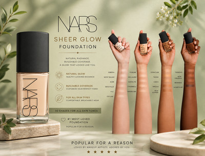 NARS SHEER GLOW FOUNDATION MONT BLANC LIGHT2 30ml/1oz  NEW