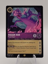 EN2 Disney Lorcana MADAM MIM Legendary #47 Purple Dragon Rise of the Floodborn