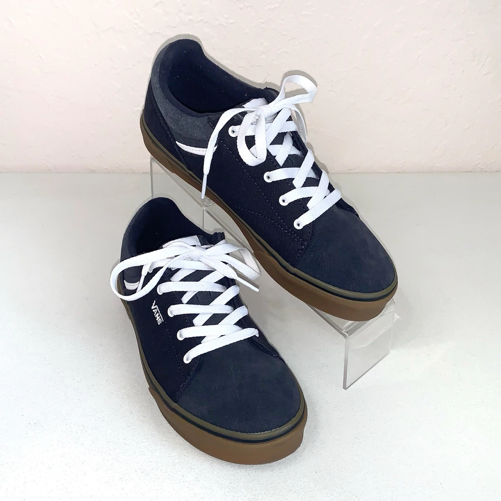 Scarpe Vans Club Oldol Skoolni b 6lu bluy navyche bianchete string skaterr sneake