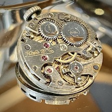 1920-30’s Hafis Watch Co. Swiss Watch Movement 15 Jewels Ok Balance Moves