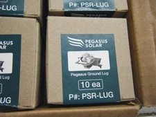 20 lugs 2 box of 10 PEGASUS SOLAR P# PSR-LUG Ground Lug Electrical connector New