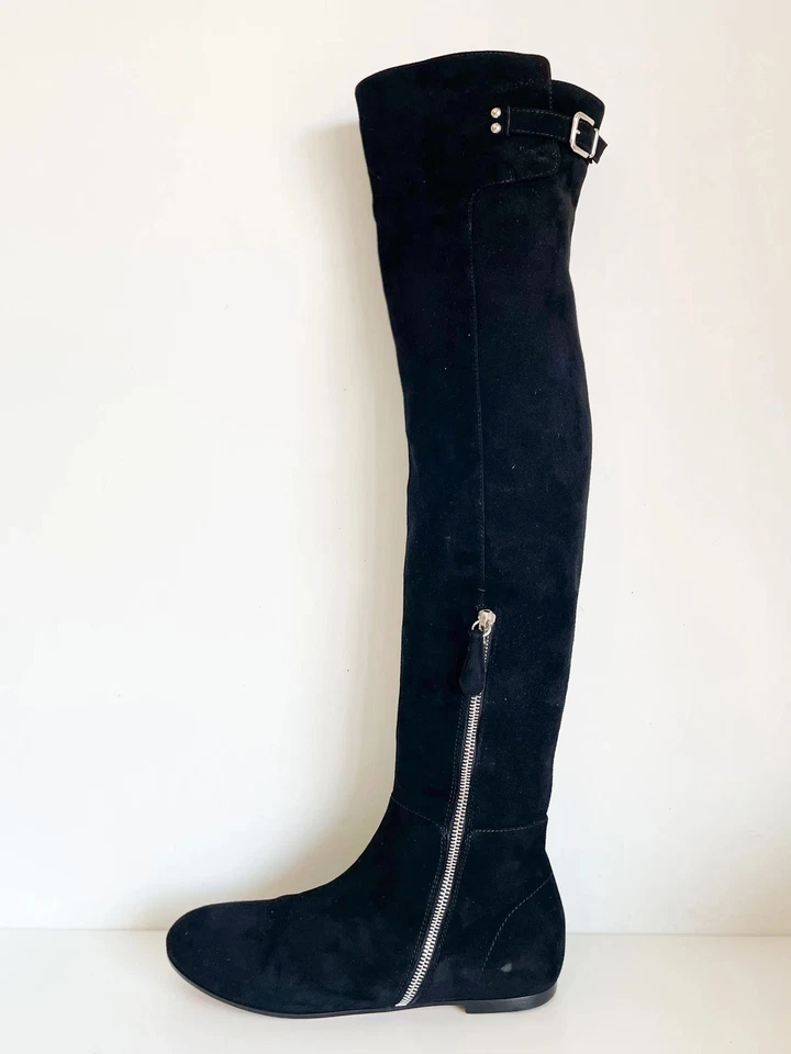 Botas hasta la rodilla de gamuza Gianvito Rossi Foto 4 de 4