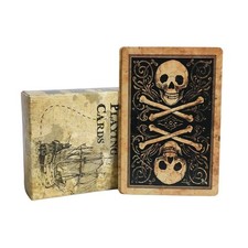 Pirate Skull Vintage Playing Cards Waterproof 52 Poker Deck Gothic Gift Set
