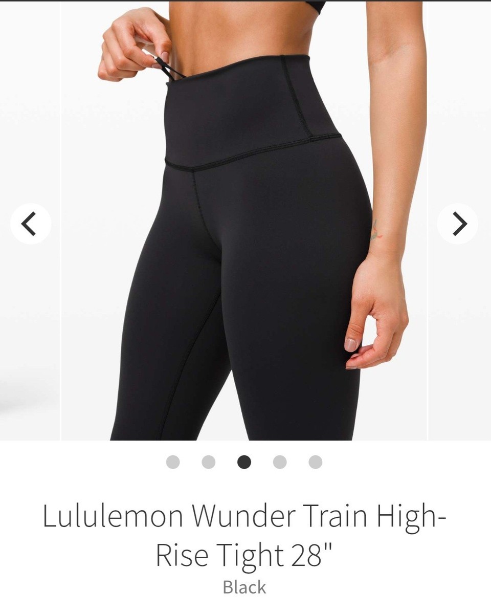 Lululemon Wunder Train High Rise HR Tight 28” Black Leggings