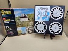 1973 GAF TALKING VIEW MASTER REELS THE SIX MILLION DOLLAR MAN COMPLETE