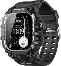 Rugged Case with Band for Apple Watch Ultra 3/2/1 49Mm M3 Military Grade Shockp