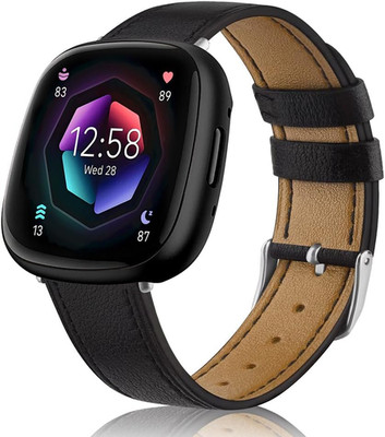 Leder Armband Kompatibel mit Fitbit Versa 3/ Versa 4/ Fitbit Sense/Sense 2 Band