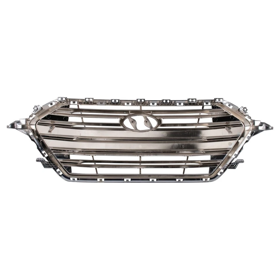 Решетка передняя серебристая для Hyundai Elantra HY1200204 2017-2018 годов выпуска - Изображение 4 из 4