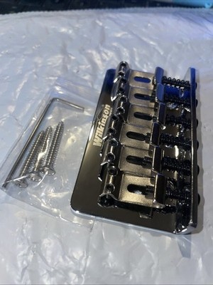 Wilkinson Fixed Bridge Top Load/String Thru, gebogene Stahlsättel für Tele, Strat