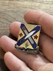 Vintage Authentic WW2 US Army Military 2nd Infantry Regiment Pin DI DUI Insignia