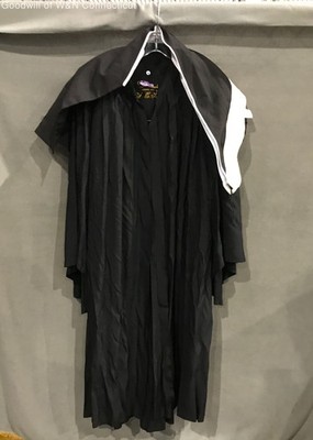 E.R. Moore Women's Black White Nun Habit Clerical Choir Robe Pleated Size 47